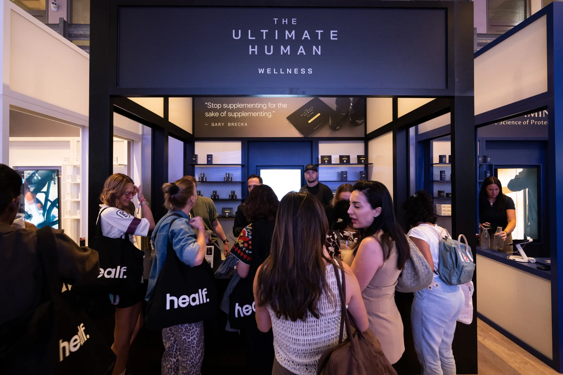 Guests at The Ultimate Human Wellness activation.